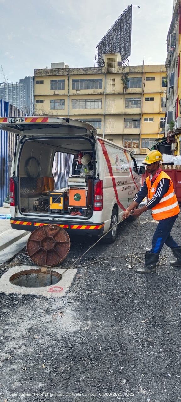 Pipeline cctv malaysia, cctv inspection 